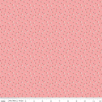 Bee Dots Lillian C14169 Coral - Riley Blake Designs - Geometric - Quilting Cotton Fabric