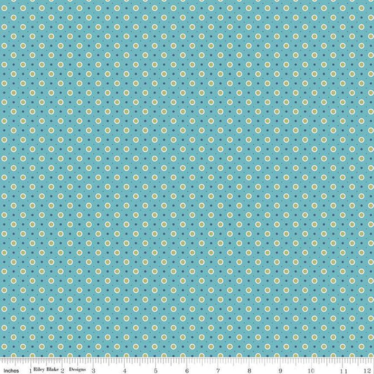 SALE Bee Dots Vera C14172 Cottage - Riley Blake Designs - Polka Dot Dotted - Lori Holt - Quilting Cotton Fabric