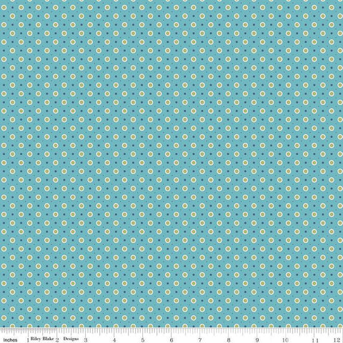 SALE Bee Dots Vera C14172 Cottage - by Riley Blake Designs - Polka Dot Dotted - Lori Holt - Quilting Cotton Fabric