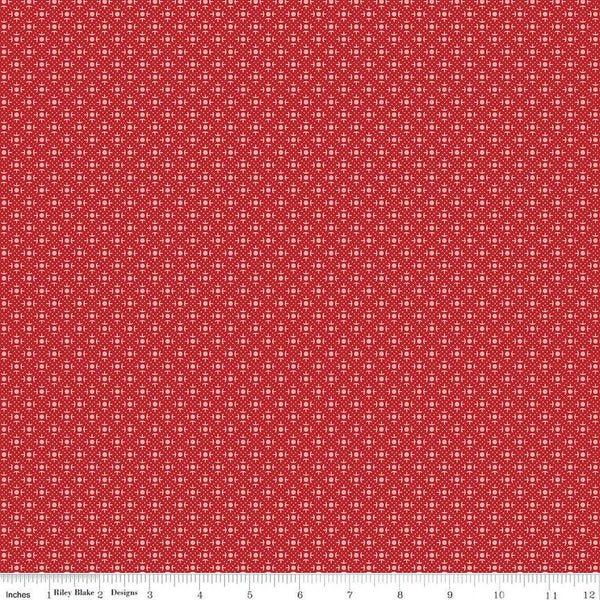 Bee Dots Sestina C14173 Schoolhouse - by Riley Blake Designs - Geometric Lattice - Lori Holt - Quilting Cotton Fabric