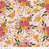 SALE Petal Song Main Blush Pink Floral Fabric C13710 - Riley Blake Quilting Cotton Fabric