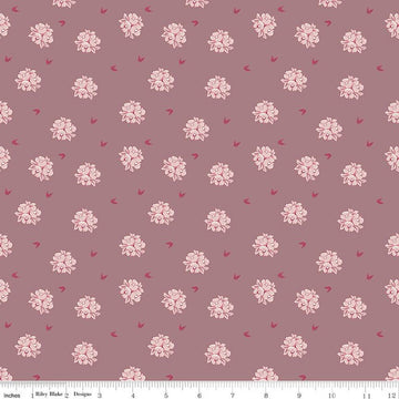 SALE Petal Song Cameo Floral Amethyst Pink Floral Fabric - C13712 - Riley Blake Quilting Cotton Fabric