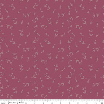 SALE Petal Song Tossed Posies C13713 Wine - Riley Blake Designs - Blossoms Flowers - Quilting Cotton Fabric