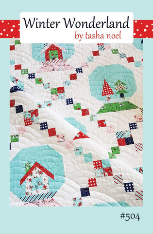 SALE Winter Wonderland Quilt PATTERN P117 by Tasha Noel - Riley Blake Designs - INSTRUCTIONS Only - Christmas Snow Globes