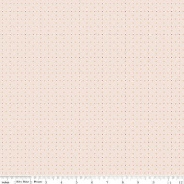 SALE Bee Dots Thelma C14182 Marigold - Riley Blake Designs - Geometric - Lori Holt - Quilting Cotton Fabric