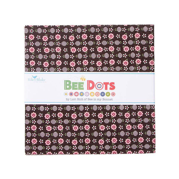 SALE Bee Dots Layer Cake 10" Stacker Bundle - Riley Blake Designs - 42 piece Precut Pre cut - Lori Holt - Quilting Cotton Fabric