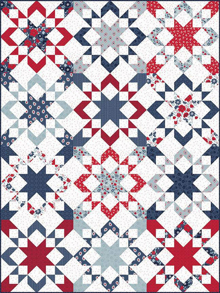 SALE Starly Quilt PATTERN P173 by Fran Gulick - Riley Blake Designs - INSTRUCTIONS Only - Beginner Fat Quarter Friendly  Multiple Sizes