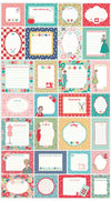 My Happy Place Label Panel Multi Quilting Labels Fabric - P9316 - Lori Holt Riley Blake Quilting Cotton Fabric - 24 inch repeat