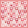 SALE 10" Heart Quilt Paper ST-33027 - Lori Holt - Riley Blake Designs - For Accurate Cutting 42 Sheets 7" Finished Block