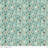 27" End of Bolt - Let's Create Stems C13692 Mint by Riley Blake Designs - Floral Flowers Leaves - Quilting Cotton Fabric