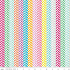 SALE Effervescence Herringbone C13730 Multi - Riley Blake Designs - On White - Quilting Cotton Fabric