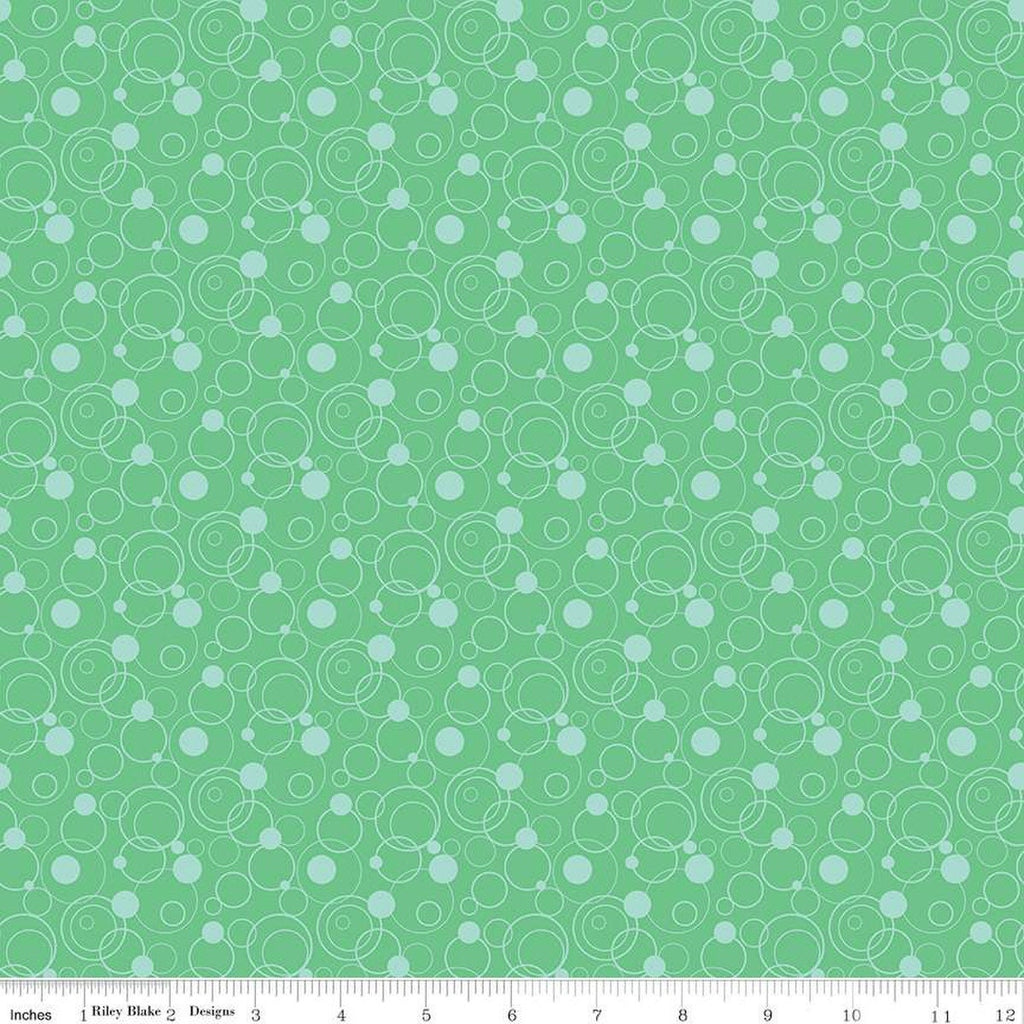 SALE Effervescence Circles C13731 Spearmint by Riley Blake Designs - Quilting Cotton Fabric