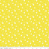 33" End of Bolt - SALE Effervescence Circles C13731 Yellow by Riley Blake Designs - Yellow White - Quilting Cotton Fabric