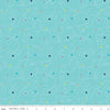 Effervescence Squiggles C13732 Aqua - Riley Blake Designs - Loops Geometric Shapes - Quilting Cotton Fabric