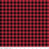 18" End of Bolt - SALE FLANNEL Buffalo Check F13908 Black/Red - Riley Blake Designs - Approximate 7/16" Checks Checked - FLANNEL Cotton