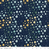 Fat Quarter End of Bolt - FLANNEL It's a Boy Stars F13904 Navy - Riley Blake Designs - Star - FLANNEL Cotton Fabric