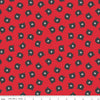 SALE FLANNEL Adventure Bear Heads F13901 Red - Riley Blake Designs - Bears - FLANNEL Cotton Fabric