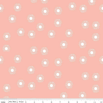 SALE Moonchild Sunrise C13824 Crepe by Riley Blake Designs - White Sunbursts - Quilting Cotton Fabric