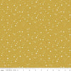 SALE Moonchild Starfall C13825 Curry - Riley Blake Designs - Stars Pin Dots - Quilting Cotton Fabric