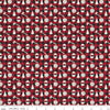 CLEARANCE 34" End of Bolt - Woodsman Lumberjack Plaid C13764 Red/Black - Riley Blake - Cream Axes Trees Checks - Quilting Cotton Fabric