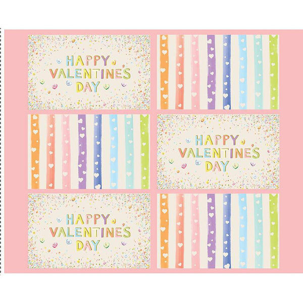 SALE Monthly Placemats 2 February Placemat Panel PD13922 by Riley Blake Designs - DIGITALLY PRINTED Valentine's Day - Quilting Cotton Fabric