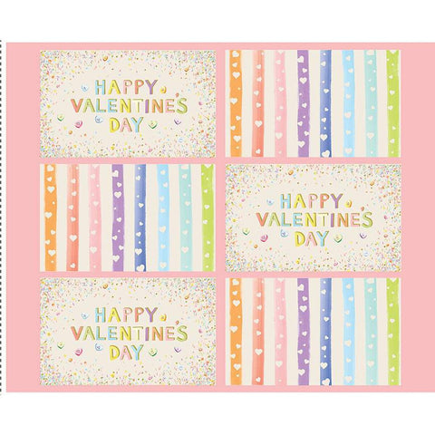 Monthly Placemats 2 February Placemat Panel PD13922 by Riley Blake Designs - DIGITALLY PRINTED Valentine's Day - Quilting Cotton Fabric
