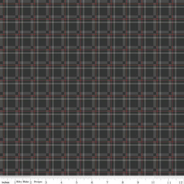 SALE Woodsman Plaid C13766 Black - Riley Blake Designs - Quilting Cotton Fabric