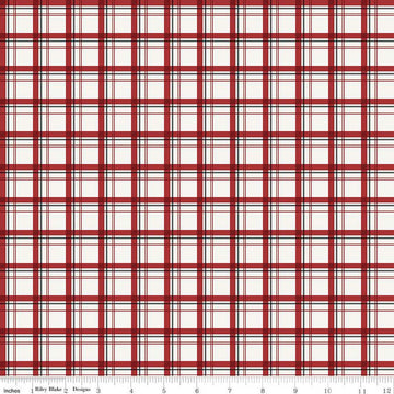 SALE Woodsman Plaid C13766 Cream - Riley Blake Designs - Quilting Cotton Fabric
