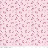 SALE Petal Song Tossed Posies C13713 Pink - Riley Blake Designs - Floral Flowers  - Quilting Cotton Fabric