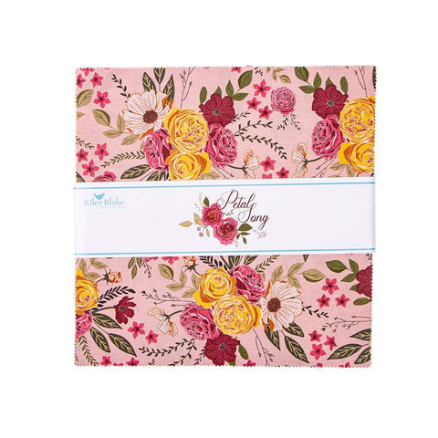 Petal Song Layer Cake 10" Stacker Bundle - Riley Blake Designs - 42 piece Precut Pre cut - Floral - Quilting Cotton Fabric