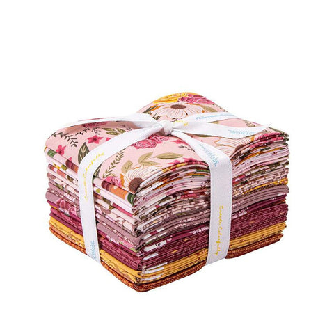 Petal Song Fat Quarter Bundle 21 pieces - Riley Blake Designs - Pre cut Precut - Floral - Quilting Cotton Fabric