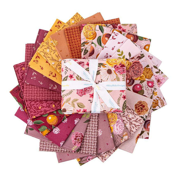 SALE Petal Song Fat Quarter Bundle 21 pieces - Riley Blake Designs - Pre cut Precut - Floral - Quilting Cotton Fabric