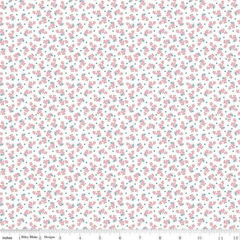 Storytime 30s Ducks C13860 Pink by Riley Blake Designs - Ducks Dots - Quilting Cotton Fabric