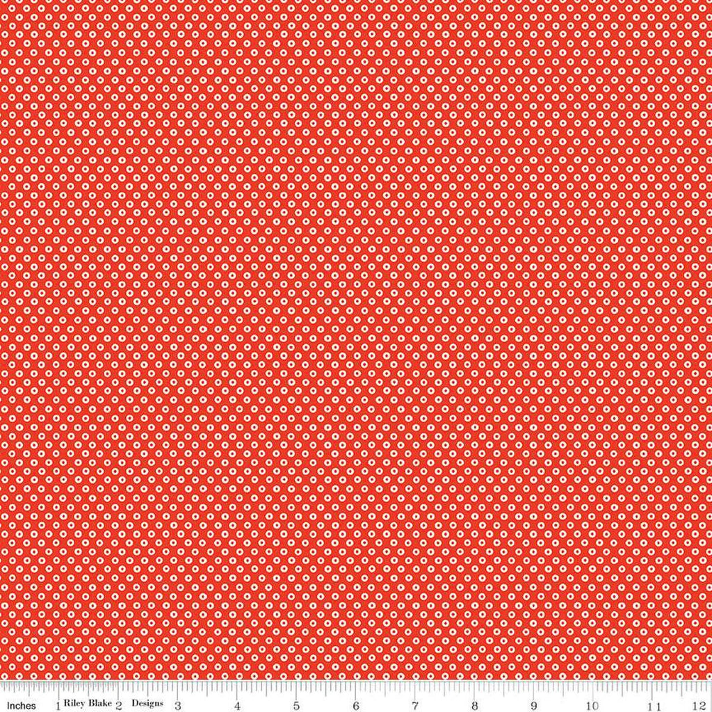 Storytime 30s Dots C13862 Red - Riley Blake Designs - Polka Dot Dotted - Quilting Cotton Fabric