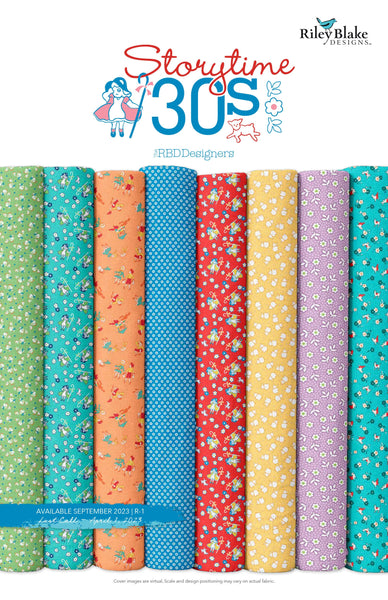 Storytime 30s 2.5 Inch Rolie Polie Jelly Roll 40 pieces - Riley Blake Designs - Precut Pre cut Bundle - Quilting Cotton Fabric