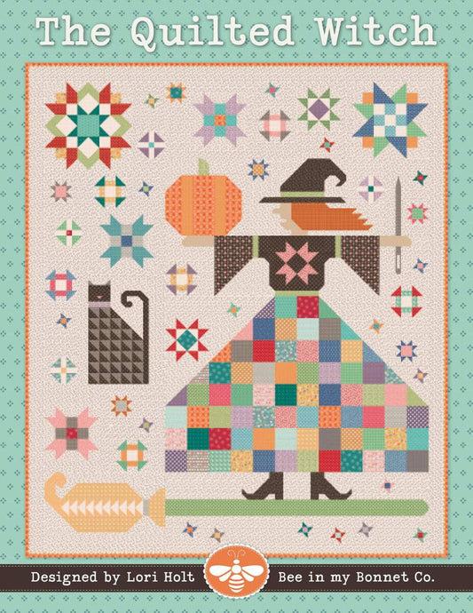 DEAL The Quilted Witch Quilt PATTERN P051 - Lori Holt - Riley Blake Designs - INSTRUCTIONS Only - It's Sew Emma - Halloween