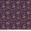 Anne of Green Gables Floral C13853 Wine - Riley Blake Designs - Flowers Leaves - Quilting Cotton Fabric - Licensed Product