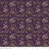 15" End of Bolt - Anne of Green Gables Floral C13853 Wine - Riley Blake Designs - Flowers Leaves - Quilting Cotton Fabric - Licensed Product