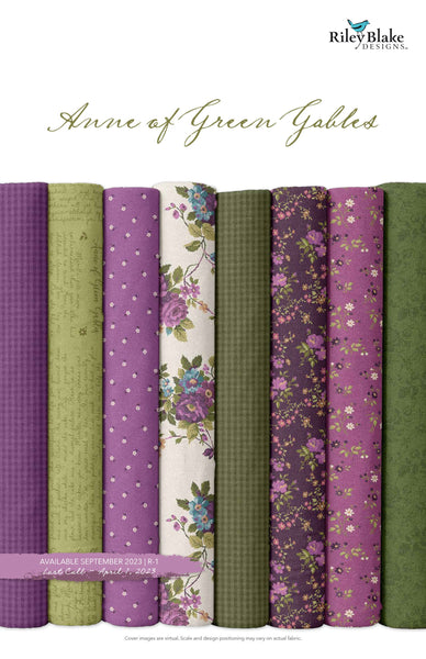 Anne of Green Gables Fat Quarter Bundle  - 24 pieces - Riley Blake Designs - Pre cut Precut - Quilting Cotton Fabric