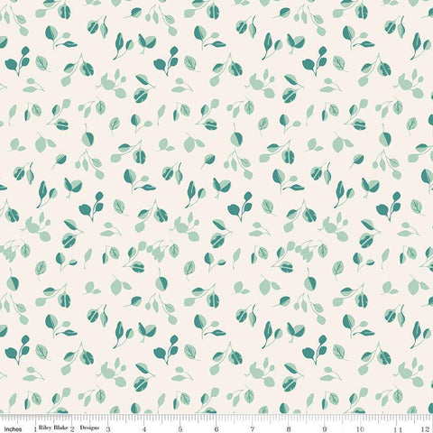 Porch Swing Eucalyptus C14053 Cream by Riley Blake Designs - Leaf Leaves - Quilting Cotton Fabric