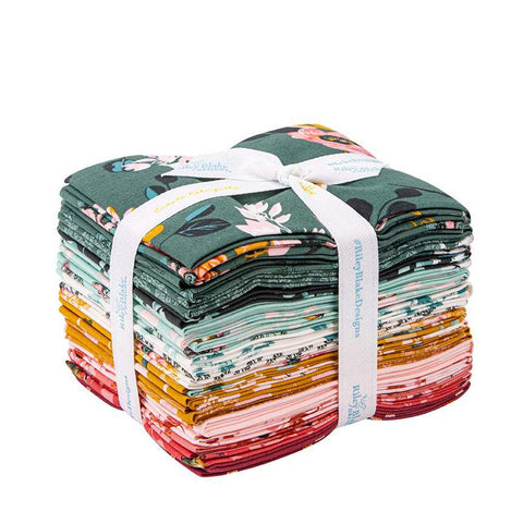 SALE Porch Swing Fat Quarter Bundle 21 pieces - Riley Blake Designs - Pre cut Precut - Floral - Quilting Cotton Fabric