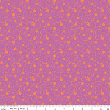 CLEARANCE Effervescence Circles C13731 Purple - Riley Blake Designs - Quilting Cotton Fabric