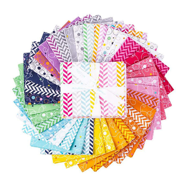 Effervescence Fat Quarter Bundle 36 pieces - Riley Blake Designs - Pre cut Precut - Quilting Cotton Fabric