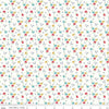 SALE Farm Girl Vintage Flower C7872 Cloud - Riley Blake Designs - Floral Flowers Squares - Lori Holt - Quilting Cotton Fabric