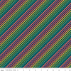 Market Street Rainbow Stripes C14122 Navy - Riley Blake Designs - Diagonal Beaded Stripe Striped - Quilting Cotton Fabric