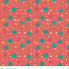 Market Street Flowers C14123 Tea Rose - Riley Blake Designs - Floral Flower Dots - Quilting Cotton Fabric