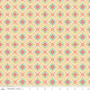 Market Street Tiles C14124 Cream - Riley Blake Designs - Geometric Floral - Quilting Cotton Fabric