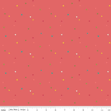 SALE Market Street Triangles C14127 Tea Rose - Riley Blake Designs - Quilting Cotton Fabric