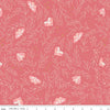 20" End of Bolt - Moonchild Moths SC13821 Raspberry SPARKLE - Riley Blake Designs - Leaves Stars Dots Gold SPARKLE - Quilting Cotton Fabric