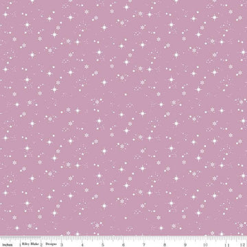 21" End of Bolt - SALE Moonchild Starfall C13825 Thistle by Riley Blake Designs - Stars Pin Dots - Quilting Cotton Fabric